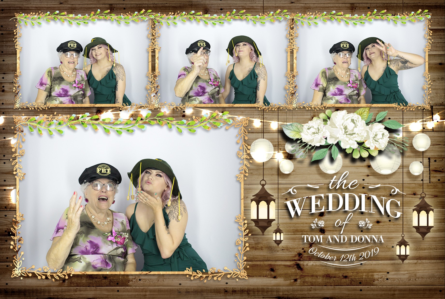 Tom & Donna's Wedding  | View more photos from the event at gallery.myphotoboothexperience.co.uk/u/MyPhotoBoothExperienceLtd/Tom-Donnas-Wedding